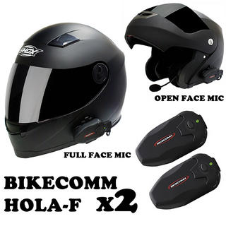 Bikecomm HOLA-F Bluetooth Intercom Twin Pack
